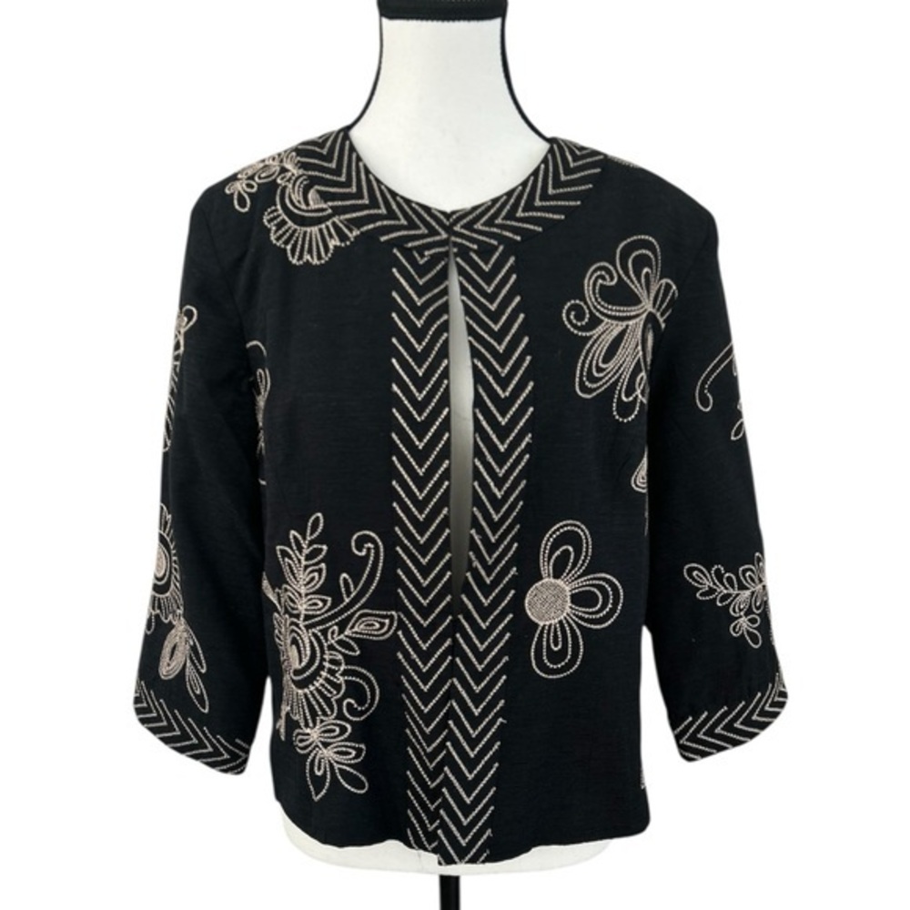 Marisa Christina silk embroidered jacket